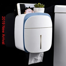 Load image into Gallery viewer, LEDFRE plastic toilet paper holder bathroom double paper tissue box wall mounted paper shelf storage box toilet dispenser

