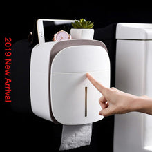 Load image into Gallery viewer, LEDFRE plastic toilet paper holder bathroom double paper tissue box wall mounted paper shelf storage box toilet dispenser
