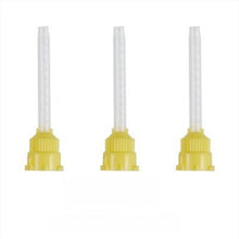 Load image into Gallery viewer, Dental SiliconeRubber Mixing HeadDental Impression Tip Temporary 1: 1 Silicone Rubber, 50X Yellow Tips+Injection Headteeth clean
